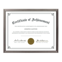 Calais Certificate Frame - Gun Metal