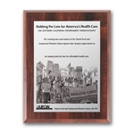 Metal Photo Plaq - Walnut Finish