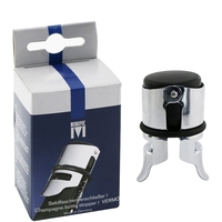 Champagne bottle sealer with chrome plating and elastic rubber ring.... from...