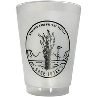 12 oz. plastic cups with frosted look, made of recyclable polypropylene......
