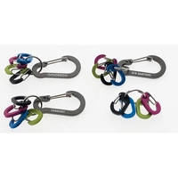 1 15/16" long Gun Metal Black plated carabiners are attached to... from ASI...
