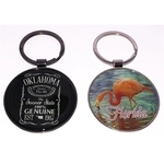 Jumbo Circle Key Tags - Nickel Plate