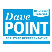 Corrugated Yard Sign: One Side (18" x 24")