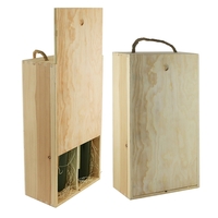 WineChest™ Double Bottle Pine Wood Box