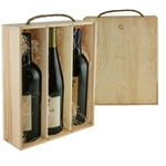 WineChest™ Three Bottle Pine Wood Box