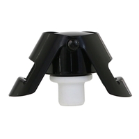 Super Seal™ Champagne Stopper, Black Enameled Body