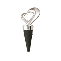 Framed heart bottle stopper, silver plated.... from ASI 55450 Franmara Inc