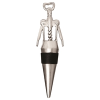 Classico Wing Corkscrew Top S/S Bottle Stopper