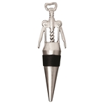 Classico Wing Corkscrew Top S/S Bottle Stopper