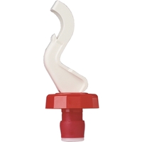 3 1/2" plastic expansion lever-style bottle stopper with snap closure....
