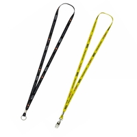 33 1/2" x 5/16" polyester lanyard with split ring connector and... from ASI...