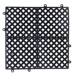 Black Interlocking Bar Mat