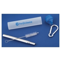 Stainless steel telescopic straw with cleaning brush.... from ASI 42920...