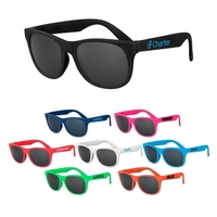 Solid colored plastic sunglasses with UV400 protecting lenses.... from ASI...