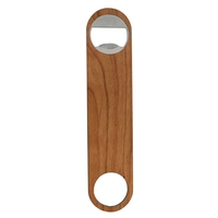 Pro-Cap Bottle Opener, Stainless Steel, Cherry Wood Overlay