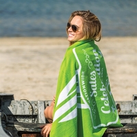 34" x 70" custom woven jacquard terry beach towel made of... from ASI 90913...