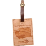 3" x 4" - Washington Hardwood Luggage Tags