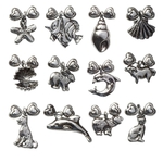 Wine Glass Charms, Land and Sea Collection, Set of 12