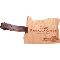 Luggage tag made of hardwood available in the theme of the... from ASI 92531...