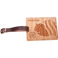 Luggage tag made of hardwood available in the theme of the... from ASI 92531...