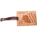 3" x 4" - Michigan Hardwood Luggage Tags