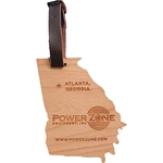 3" x 4" - Georgia Hardwood Luggage Tags