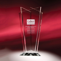 Trio Crystal Vase Award