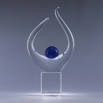 Ovation Art Glass Crystal Award