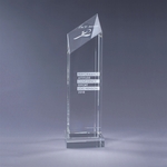 Encore Optic Crystal Award - Clear Base