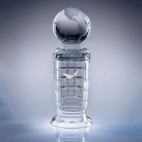 Empire 24% Lead Crystal World Globe Award