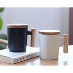 Ceramic 12oz Mug with Bamboo Lid