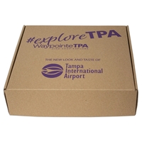 11" x 10.5" x 3" E-flute corrugate outside tuck box with... from ASI 44830...