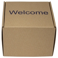 6" x 6" x 4.75" E-flute corrugate outside tuck box with... from ASI 44830 The...