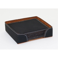 Suave™ Square Coasters Set, with Holder