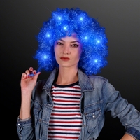Light Up Afro Wig with Flashing LEDs