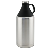 Beer Growler, 64 Ounce Triple-Wall, Stainless Steel, with Tritan® Top... from...