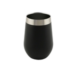 Apollo™ 12 oz. Stemless Glass Tri-Wall Black Textured S/S