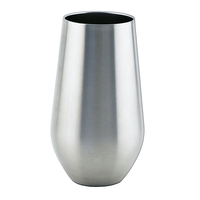 16 oz. triple wall stainless steel stemless wine glass with or... from ASI...
