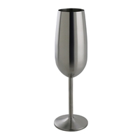 8 oz. brushed stainless steel Champagne flute.... from ASI 55450 Franmara Inc