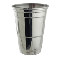 16 oz. polished stainless steel "red cup" style glass... from ASI 55450...
