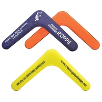 The 10" boomerang is available in different attractive colors.... from ASI...