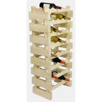 8 layer wine rack made of renewable plantation pine wood, natural.... from...