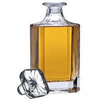 Jolie Square Plain Spirit Decanter, 26 oz.