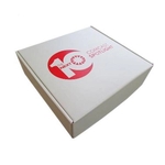 10 3/4" X 10 3/4" X 3 1/2" - E-Flute Outside Tuck Box