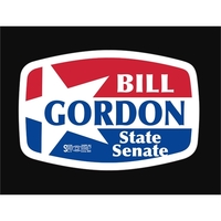 Rounded Rectangle Stock Satin Lapel Sticker