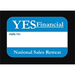 Rectangle Stock Satin Lapel Sticker (2" x 3")