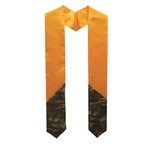 Camo Two Tone Gold / Camo Graduation Sash