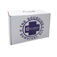 13" X 10" X 4 1/2" - B-Flute Tuck Box with Handle