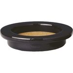 Grande Wine Bottle Coaster, Black Marble