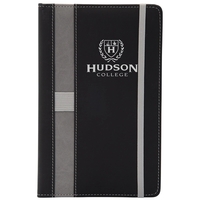 PU notebook with colored elastic closure and band. Elastic ring for... from...